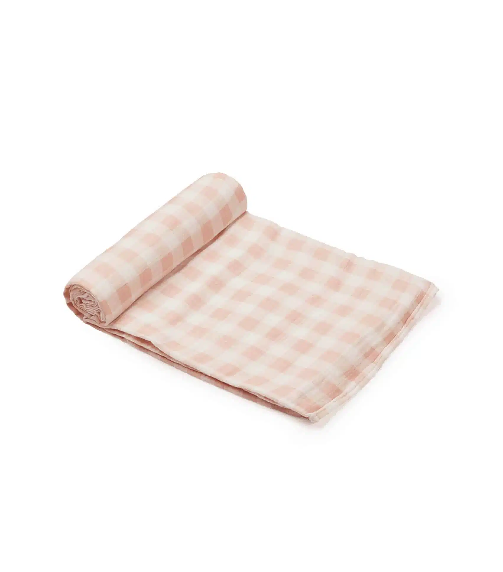 bamboo swaddle pink squers