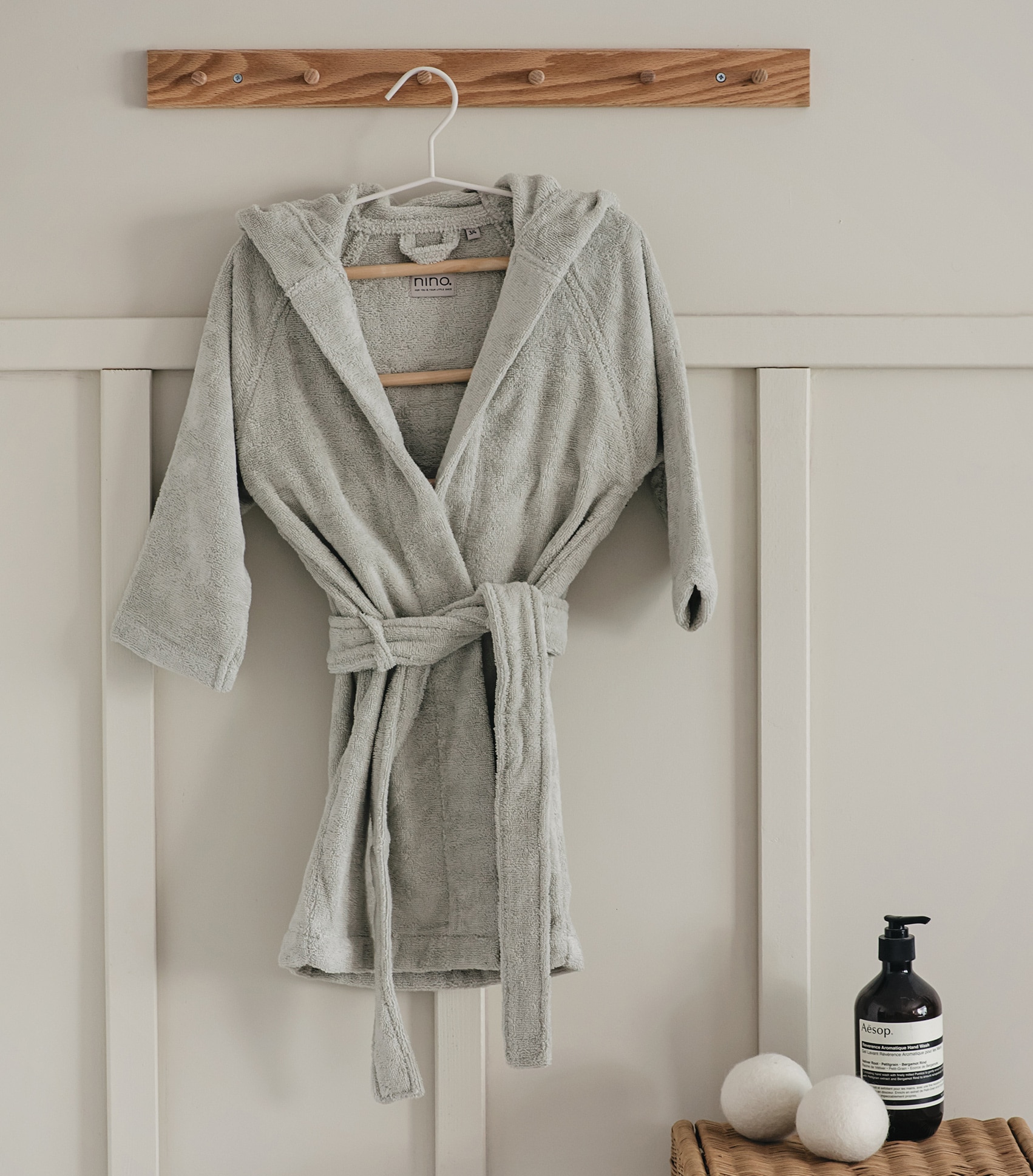 mint bathrobe