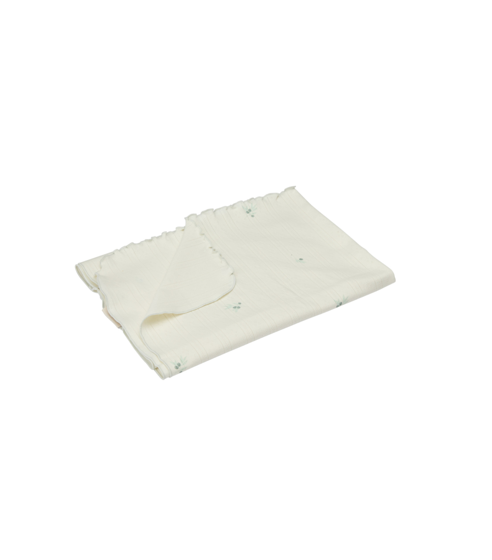 שמיכת פוינטל - זית מנטה