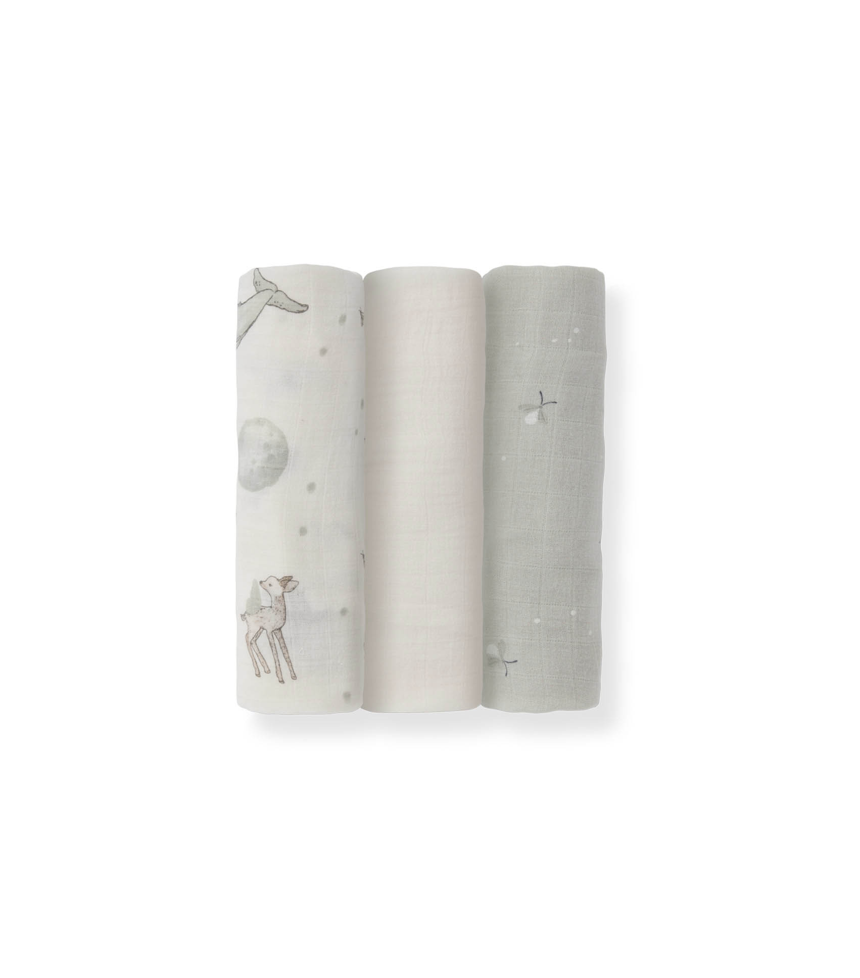 3 swaddles - starry night