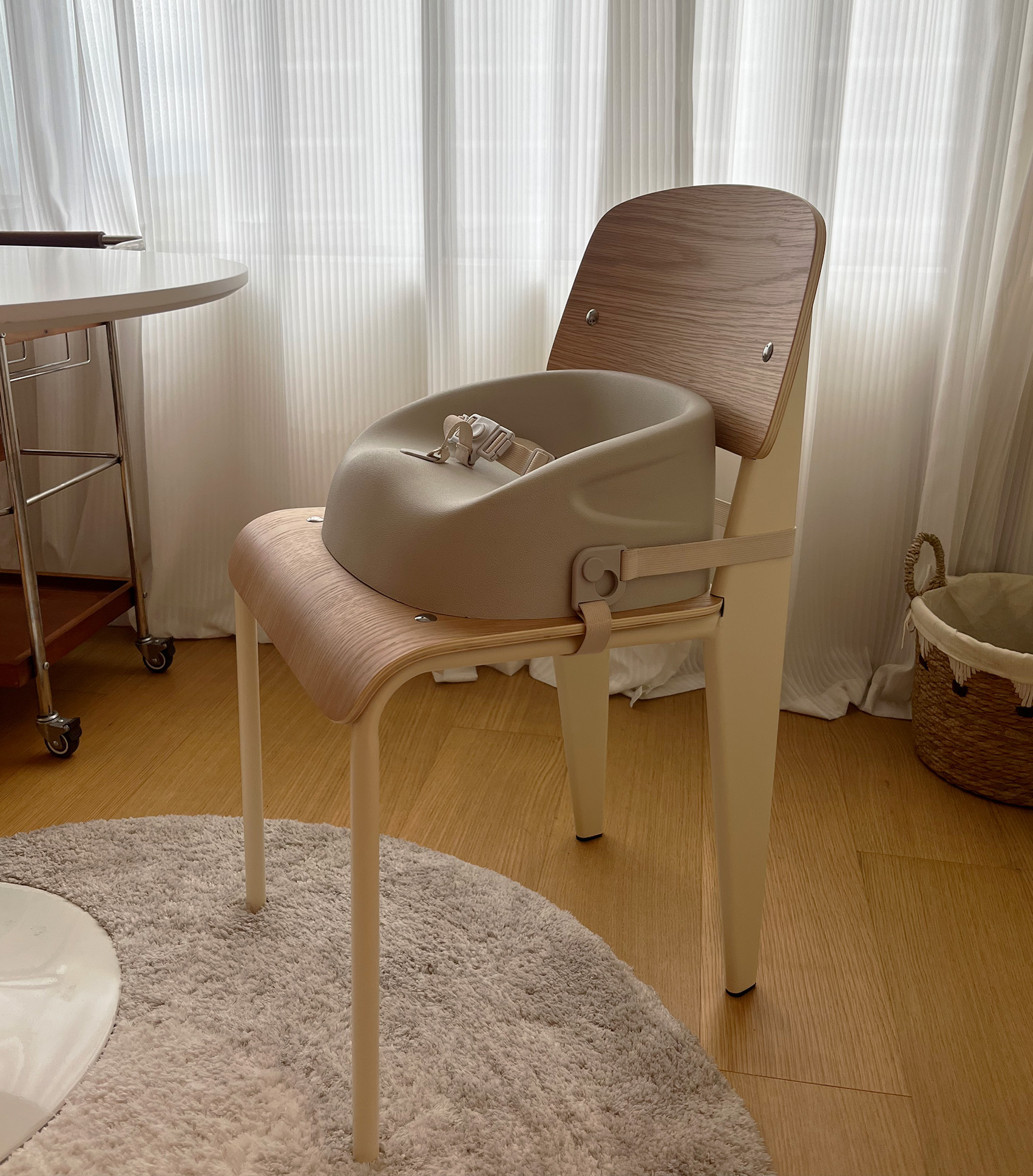 בוסטר האכלה עם מגש - אפור LS