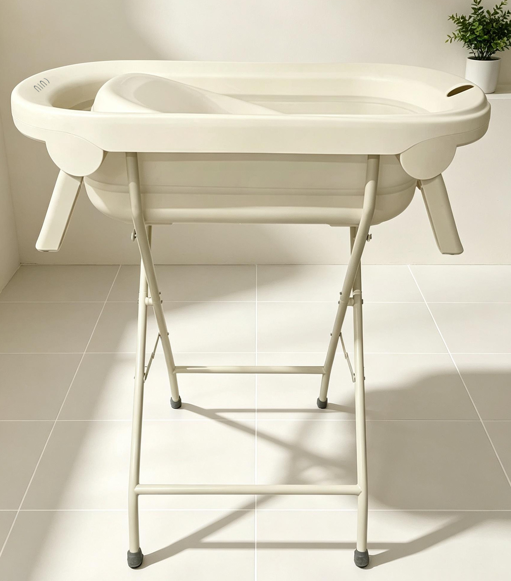 Bath with rack